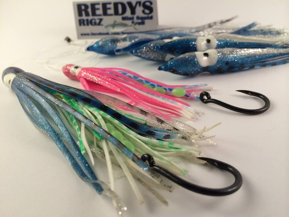 Skirted lures trolling fishing rigs bullet heads