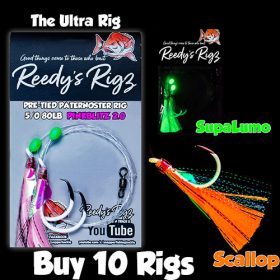 fishing rig tying; pre made rigs; fishing rigs; snapper rigs; tie snapper rig; mulloway rig; whiting rig; flathead rig; diagram running rig; uni knot